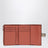 Small vertical wallet in Light Oat / Honey grained leather