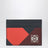 Anagram card holder with multicolour graphic motifs