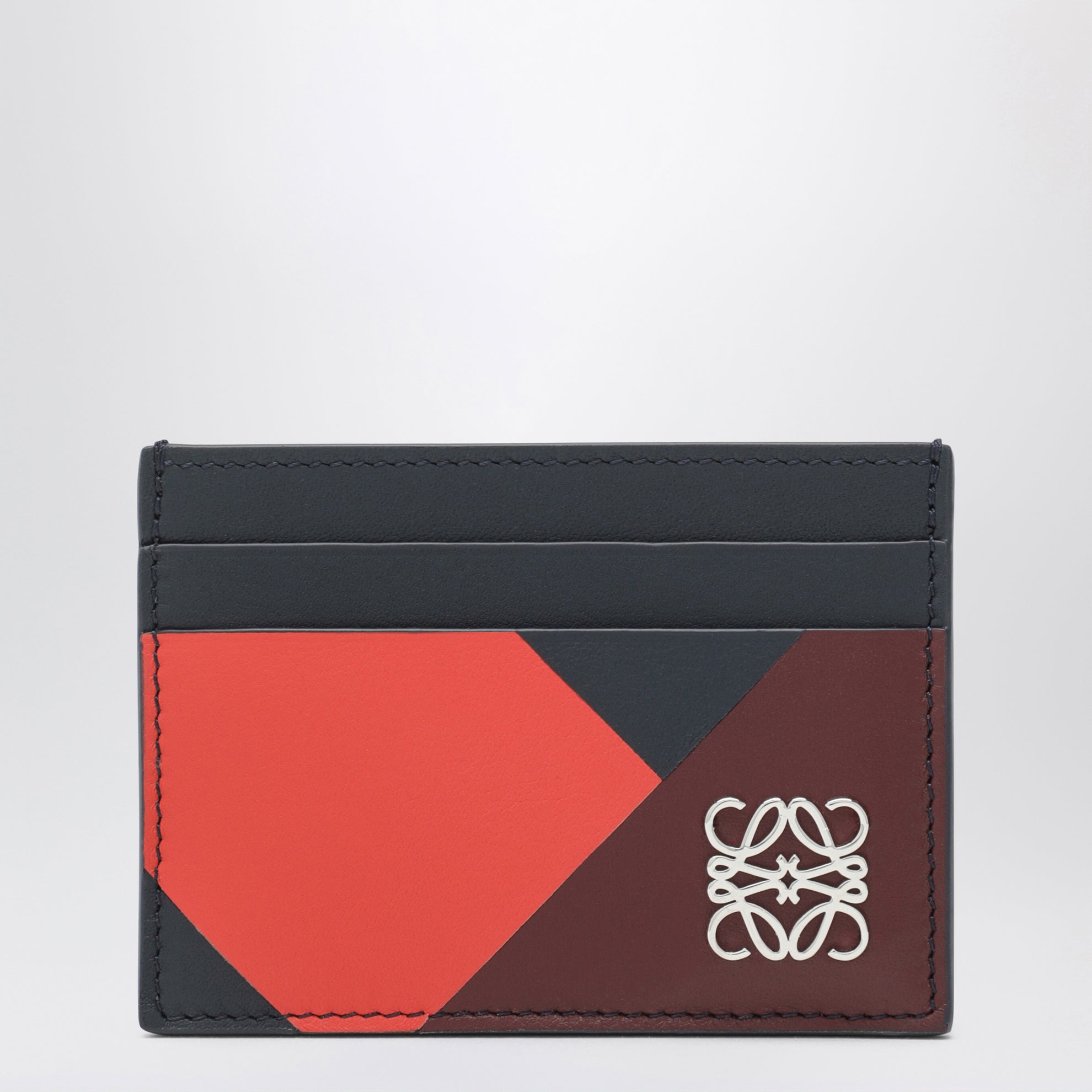 Anagram card holder with multicolour graphic motifs