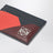 Anagram card holder with multicolour graphic motifs