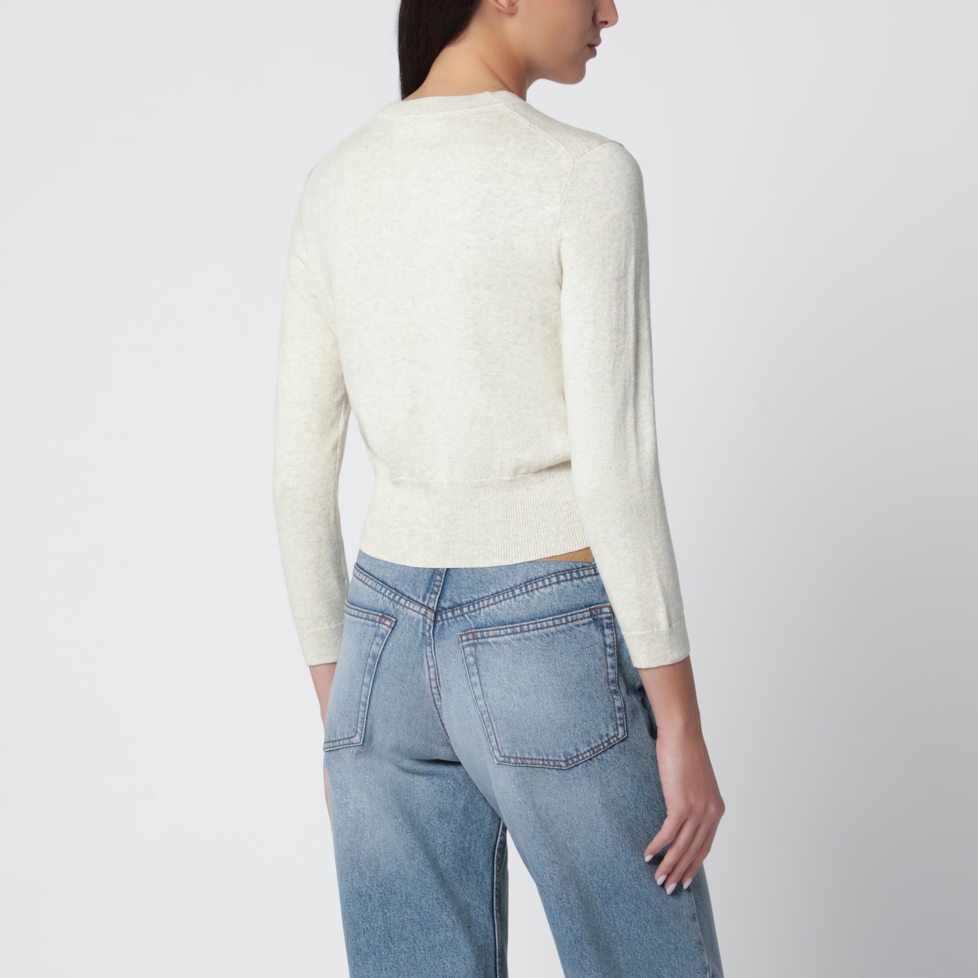 Newton Cardigan hellgrau aus Baumwolle
