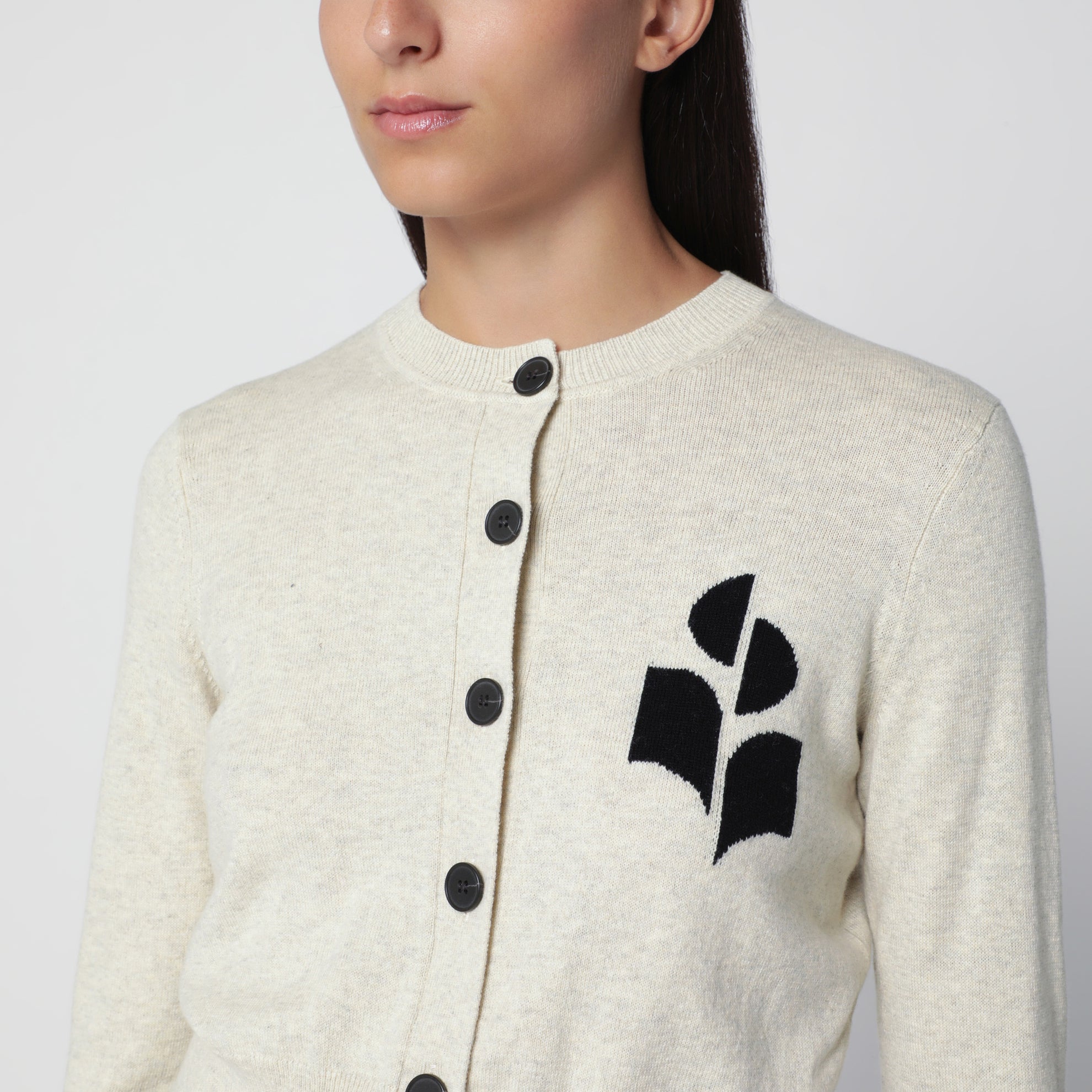 Newton Cardigan hellgrau aus Baumwolle