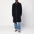 Cappotto monopetto blu navy in lana
