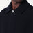 Cappotto monopetto blu navy in lana