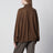 Baxe knit sports jacket in wool blend brown