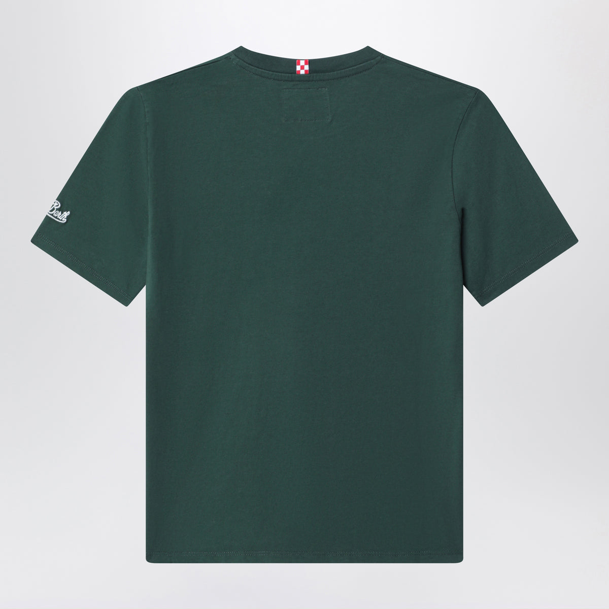 Dark green cotton T-shirt with Land Lover embroidery