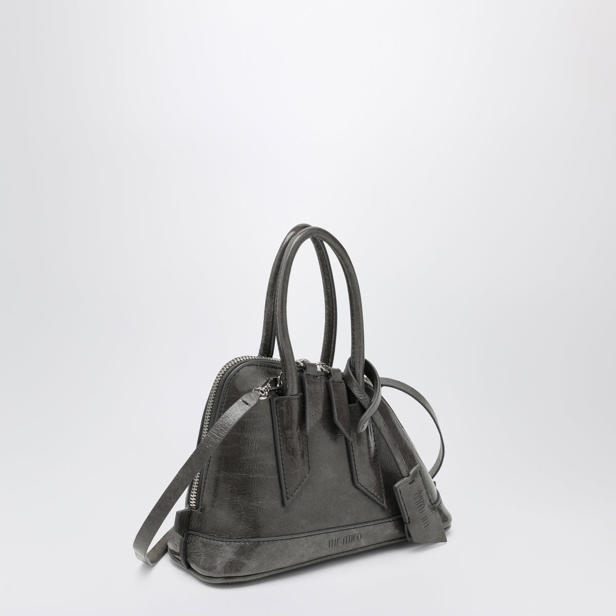 Perlgraue Sant Ambroeus Mini-Tasche