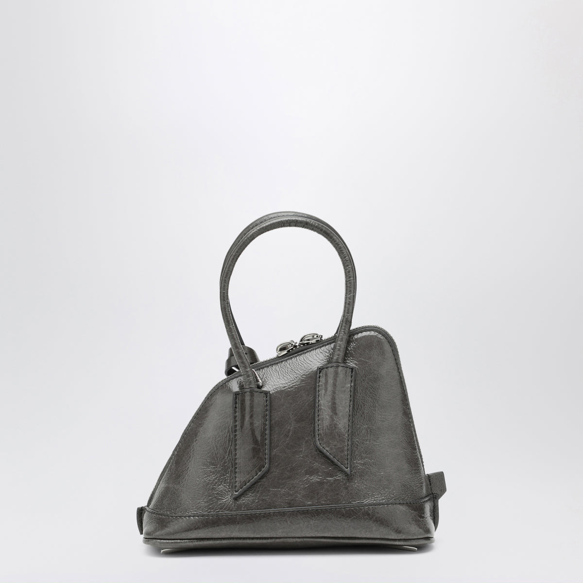 Perlgraue Sant Ambroeus Mini-Tasche