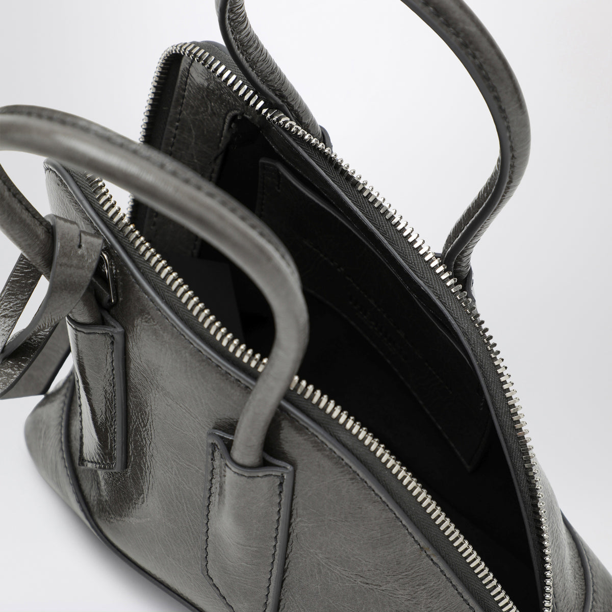 Perlgraue Sant Ambroeus Mini-Tasche