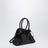 Black Sant Ambroeus mini bag with crocodile effect