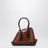Borsa Sant Ambroeus mini marrone e nera effetto coccodrillo
