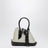 Beige and black Sant Ambroeus mini bag with crocodile effect
