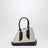 Borsa Sant Ambroeus mini beige e nera effetto coccodrillo