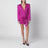 Pink short dress in satin