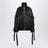 Black deconstructed bomber jacket in satin