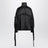 Black deconstructed bomber jacket in satin