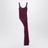 Plum draped long dress