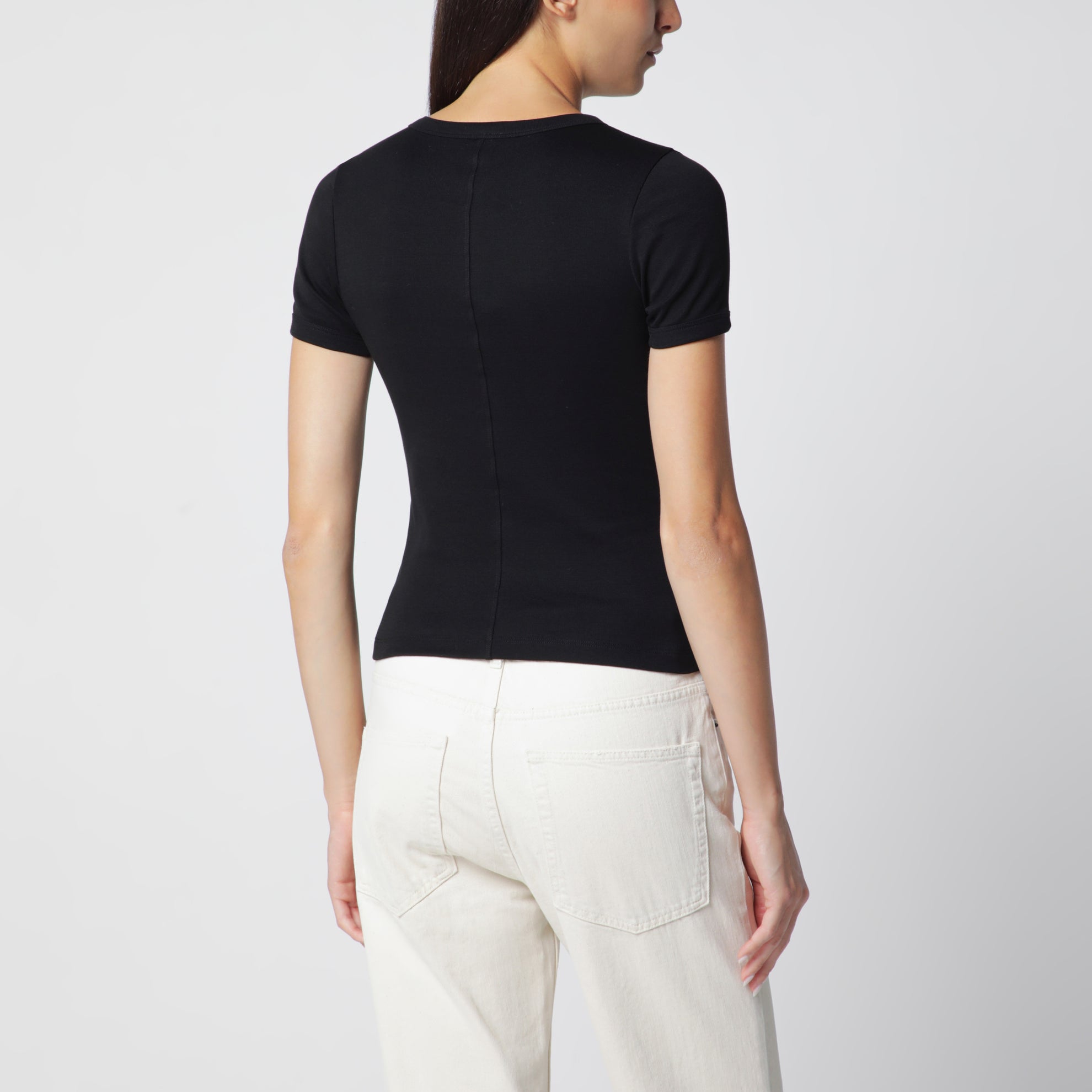 Schwarzes Car Tee T-Shirt aus Bio-Baumwolle