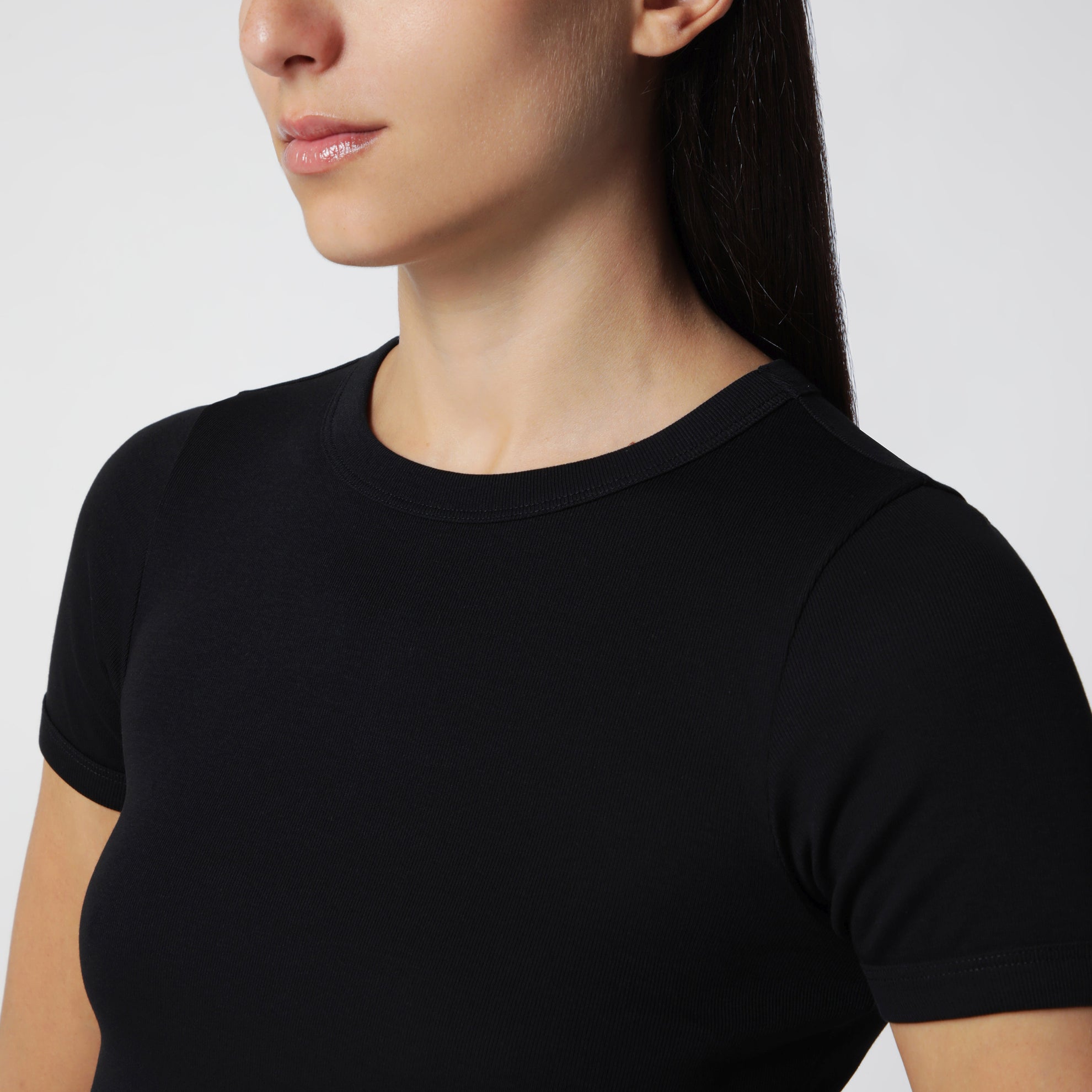Schwarzes Car Tee T-Shirt aus Bio-Baumwolle
