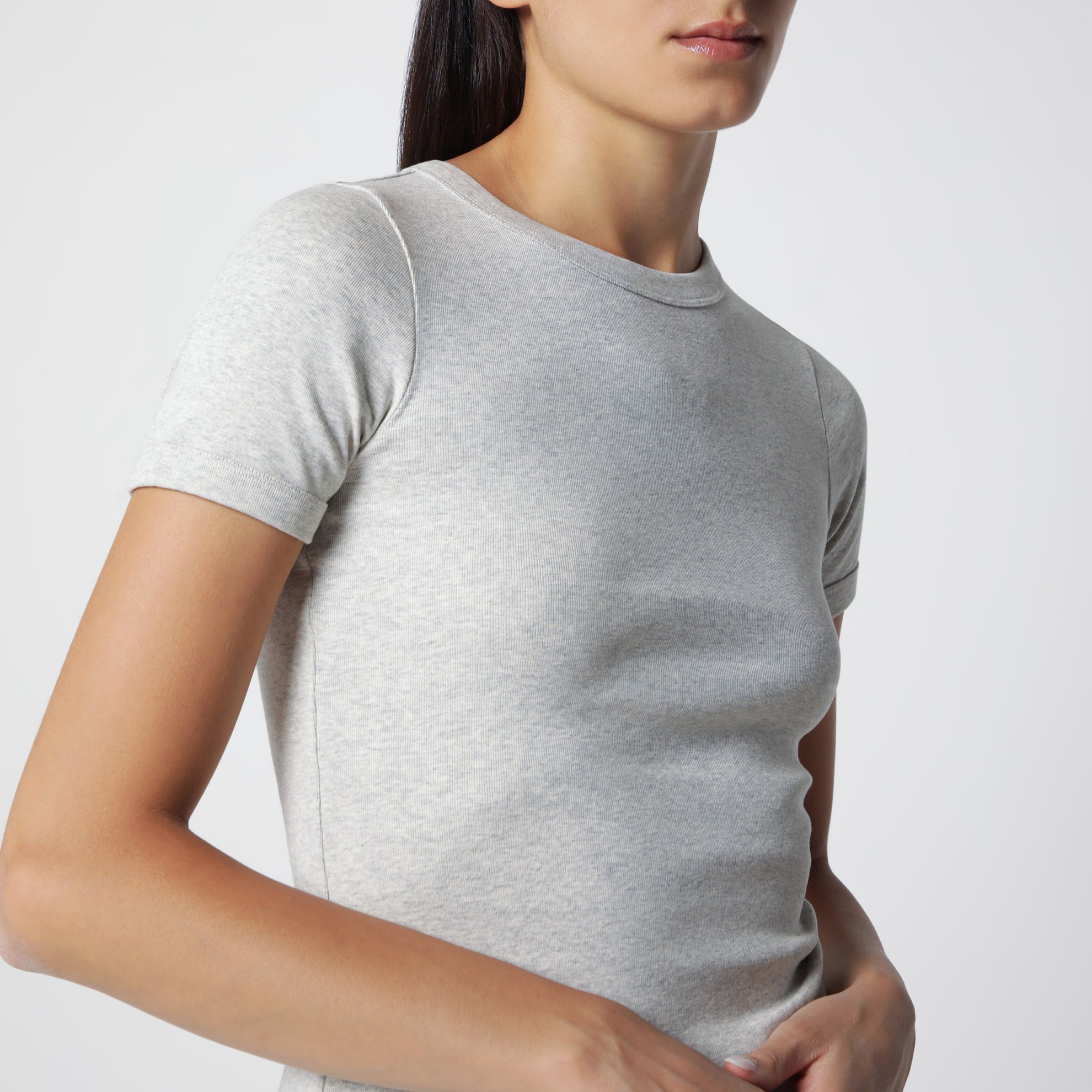 Grey Mélange Car Tee Organic Cotton T-Shirt