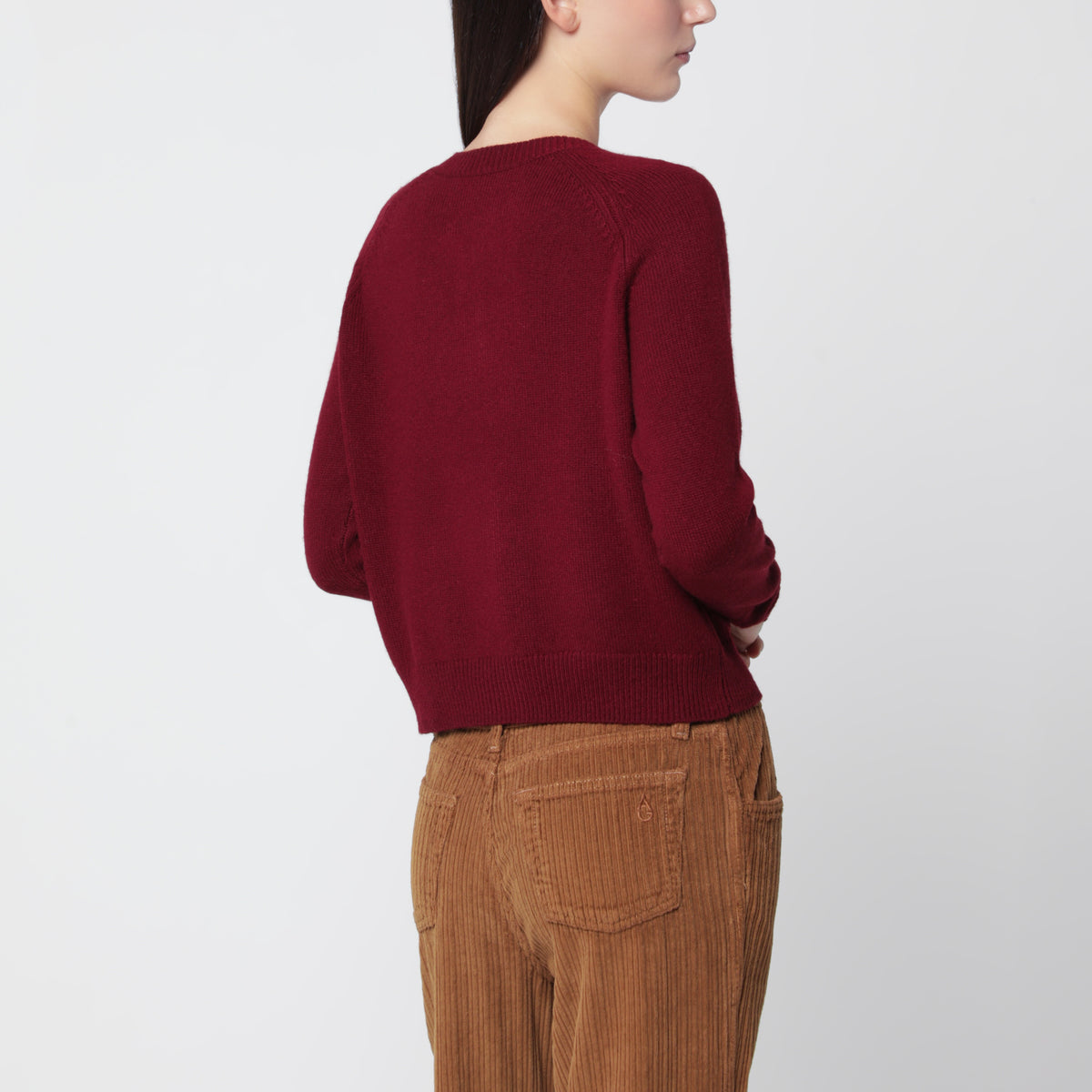 Cardigan Mila Wine 21 en cachemire