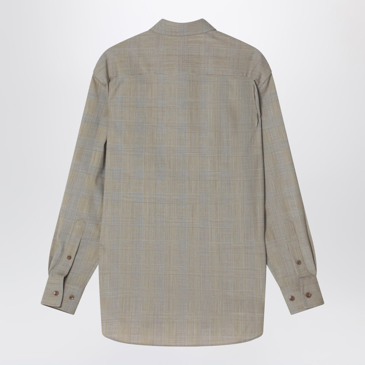 Camicia marrone/beige in principe di Galles