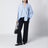 Pantalone Francoise in misto cotone blu