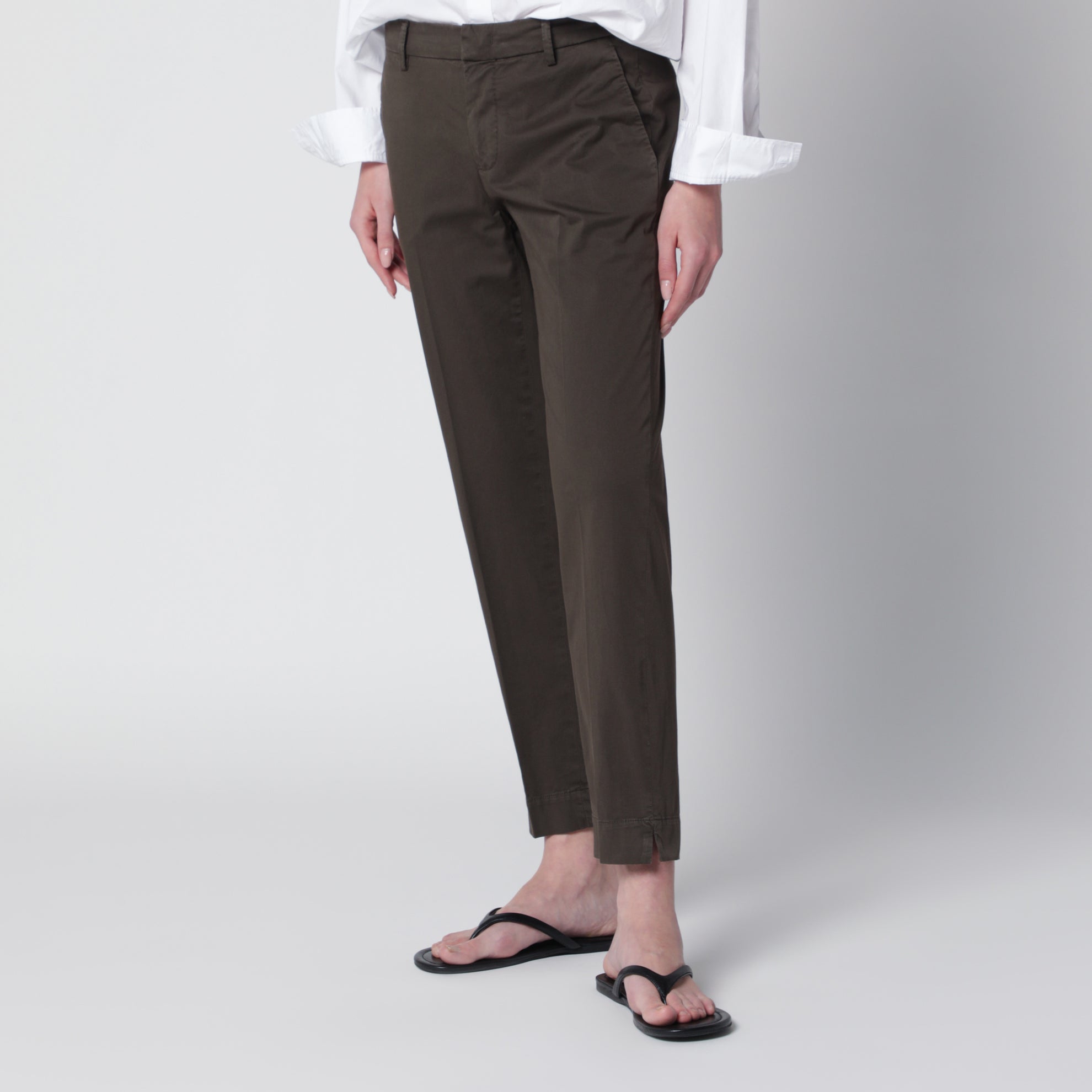 Pantalone marrone in cotone