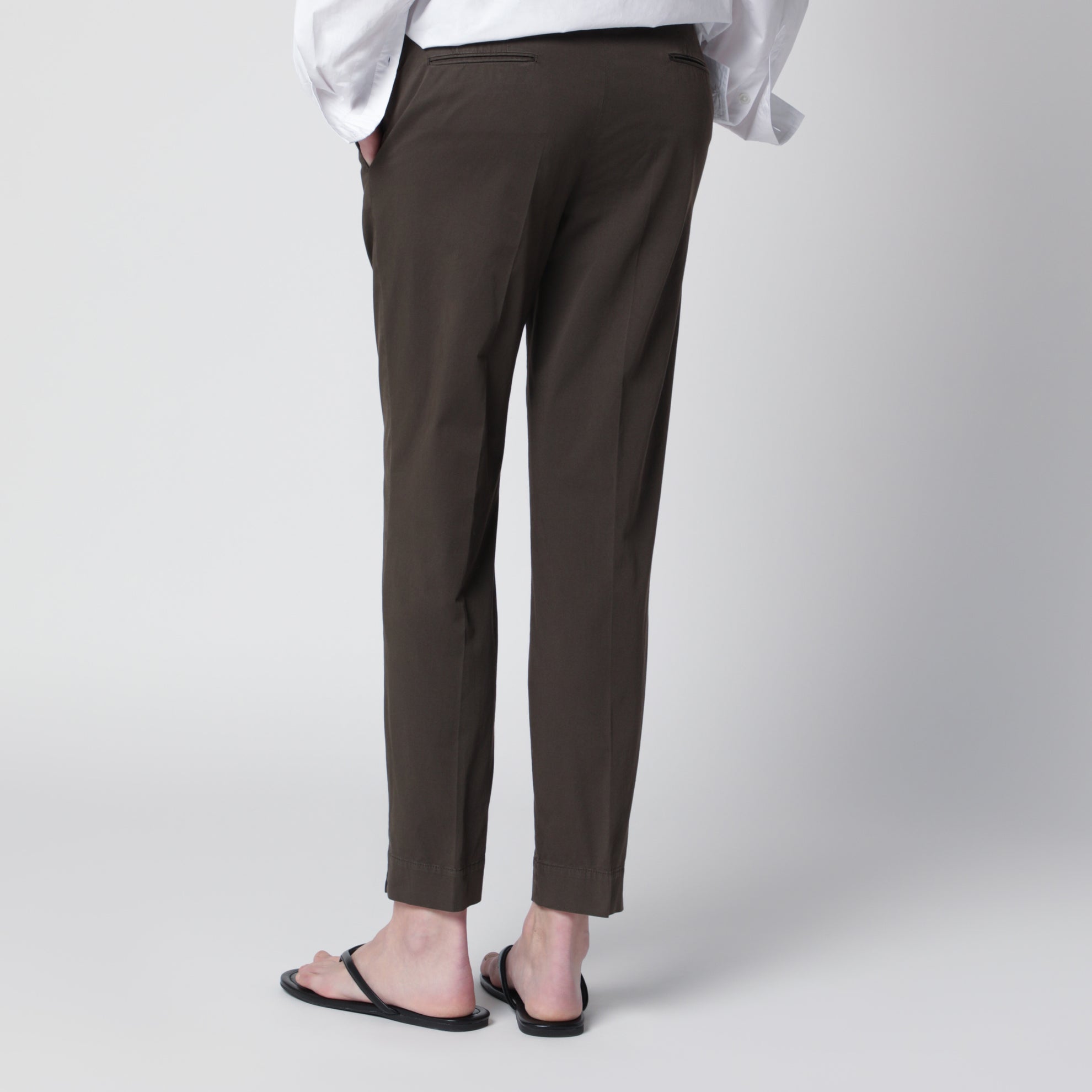 Pantalone marrone in cotone