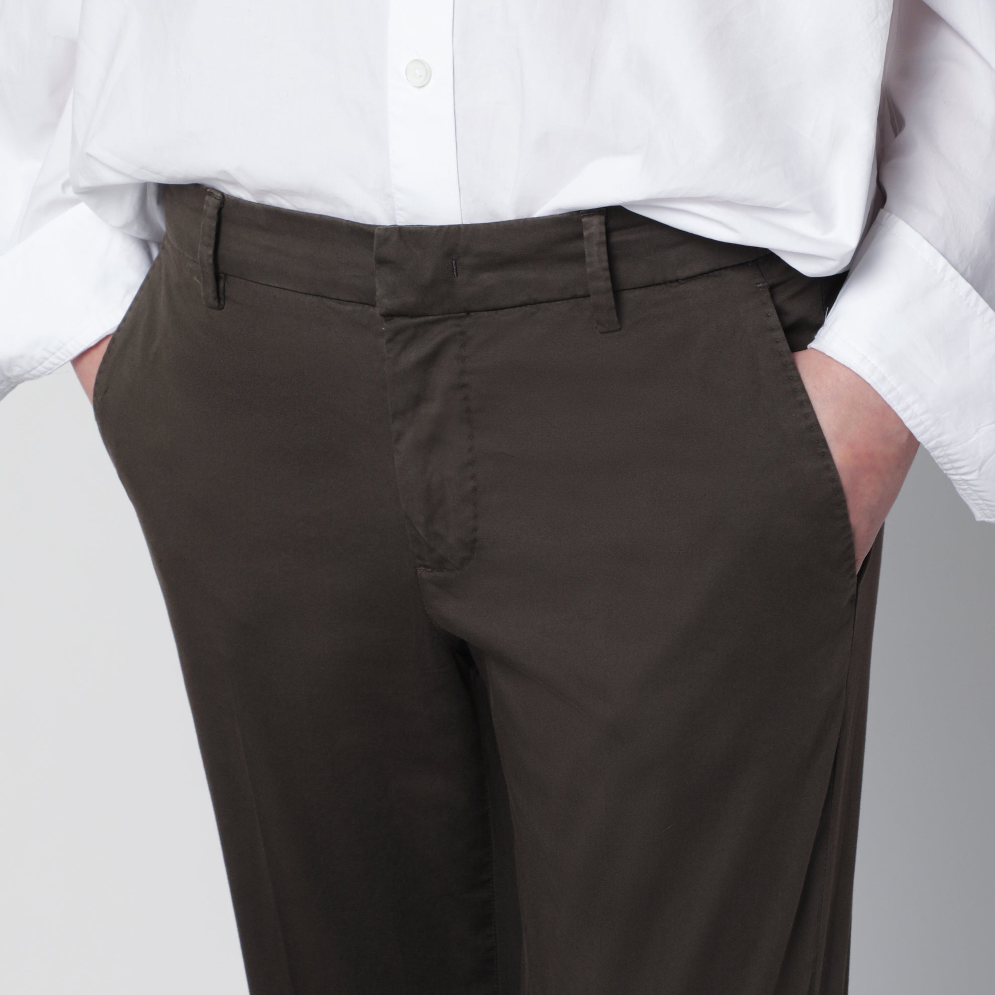 Pantalone marrone in cotone