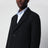 Anthracite grey single-breasted wool coat
