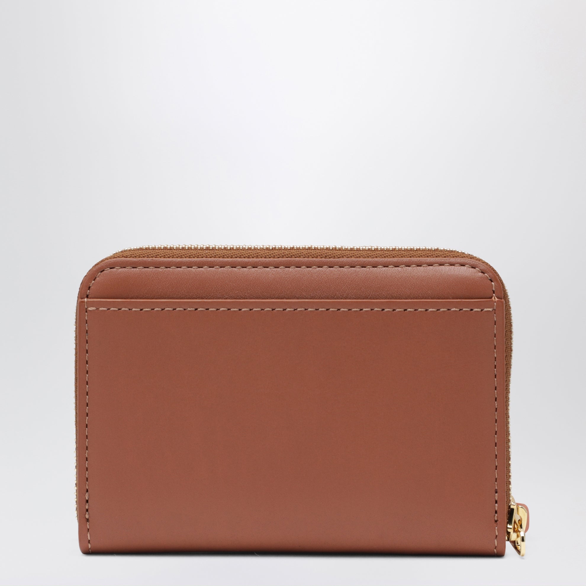 Portamonete con zip in nappa di vitello lucida