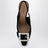 Slingback in velluto con fibbia gioiello nera