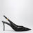 Slingback nere in pizzo e vernice