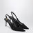 Slingback nere in pizzo e vernice