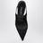 Slingback nere in pizzo e vernice