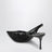 Slingback nere in pizzo e vernice