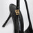 Black patent leather slingback
