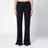 Black asymmetrical wool trousers