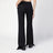 Black asymmetrical wool trousers