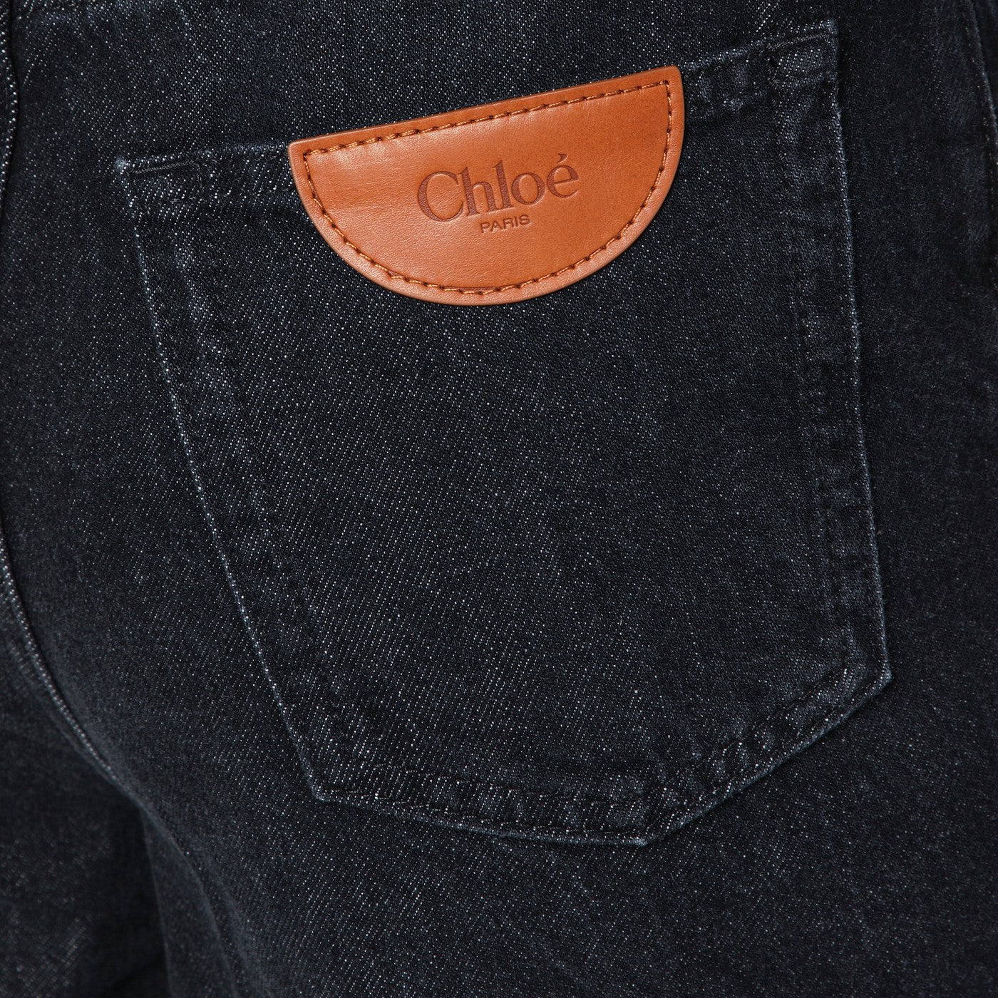 Jeans ampio nero slavato