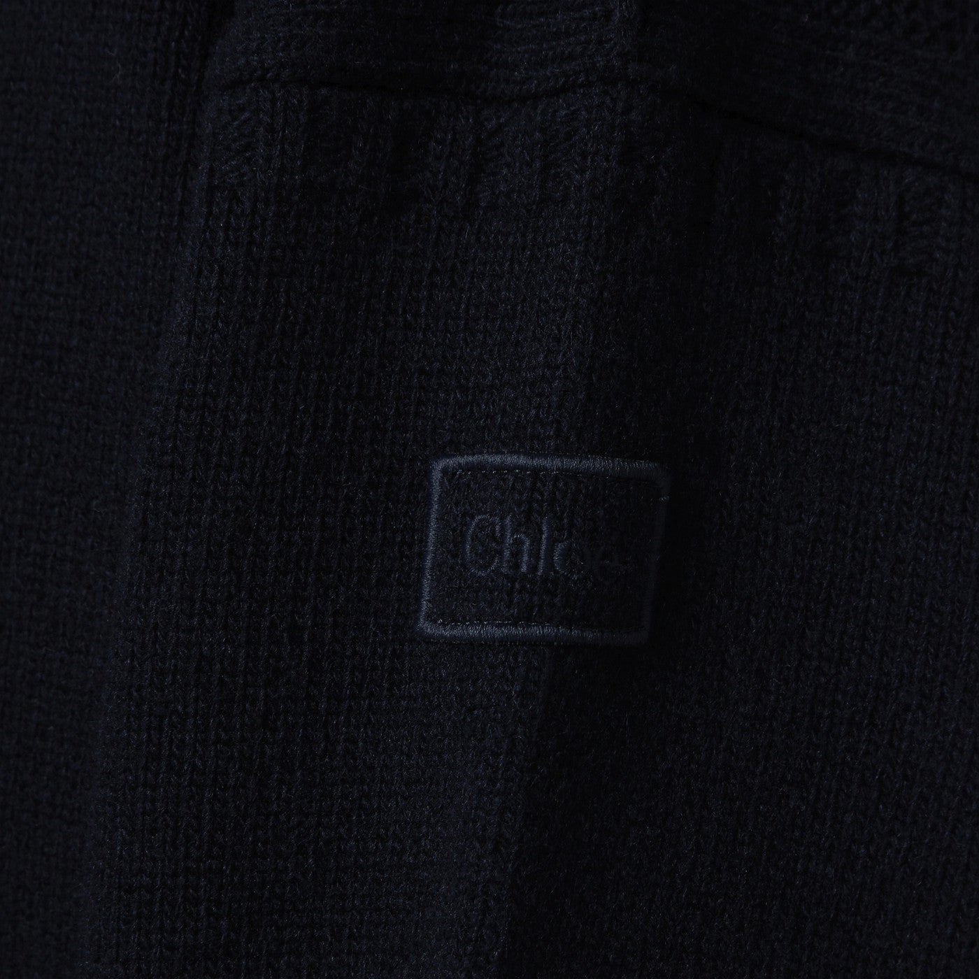 Navy blue sweater in wool and cashmere