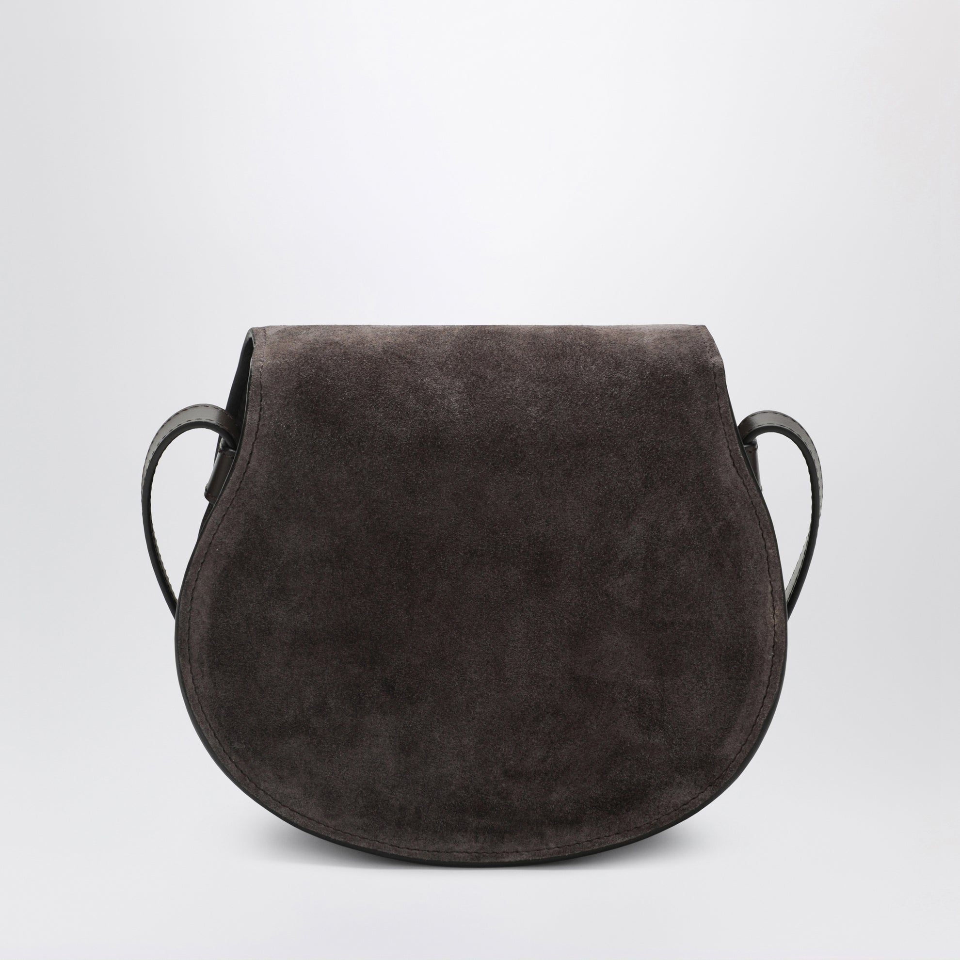 Saddle Marcie bag in Kohl Brown suede