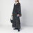 Maxi black dress with lightweight silk ruffles