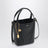 Small Spin black leather tote bag