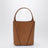 Small Spin brown leather tote bag