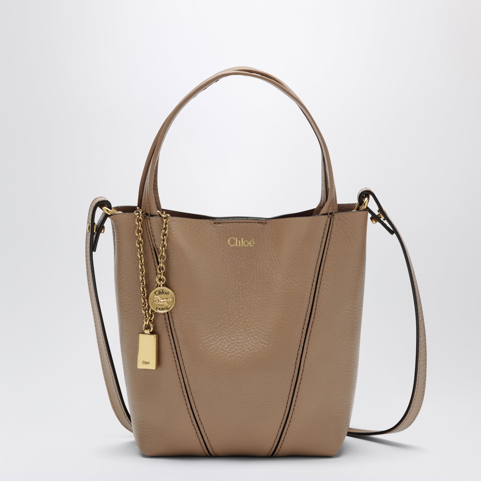 Chloé Spin small powder pink tote bag