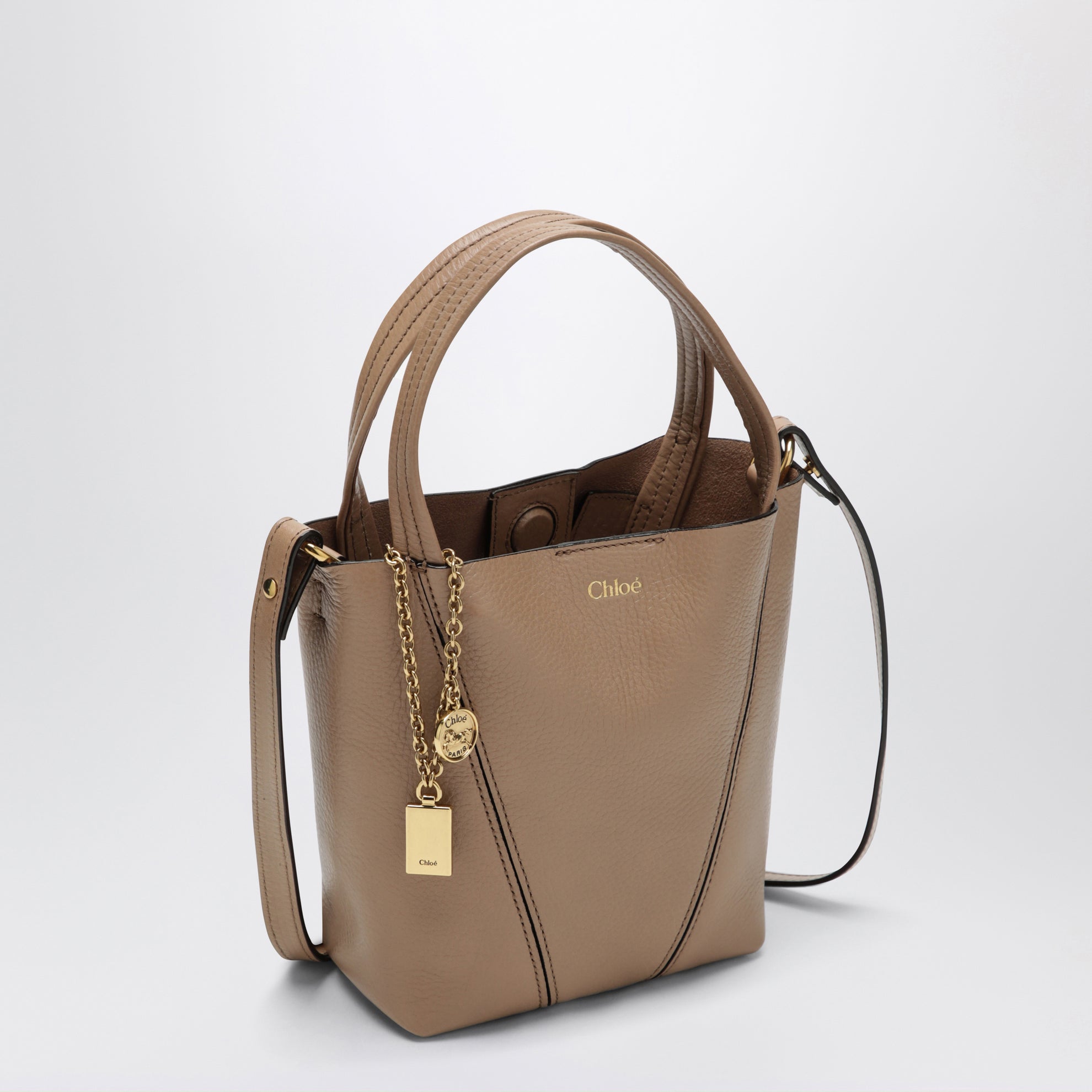 Chloé Spin small powder pink tote bag