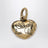Alphabet Herzanhänger aus Messing mit Logo in Gold