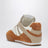 Baskets Chloé Kick marron et blanches en mesh et cuir